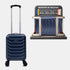 Maleta de Cabina ABS 40x30x20(24L)| Capacidad Máxima| Equipaje de Mano con Ruedas Desmontables para Ryanair | Vueling | EasyJet - Azul Marino