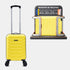 Maleta de Cabina ABS 40x30x20(24L)| Capacidad Máxima| Equipaje de Mano con Ruedas Desmontables para Ryanair | Vueling | EasyJet - Amarillo
