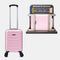Maleta de Cabina ABS 40x30x20(24L)| Capacidad Máxima| Equipaje de Mano con Ruedas Desmontables para Ryanair | Vueling | EasyJet - Rosa Claro