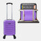 Maleta de Cabina ABS 40x30x20(24L)| Capacidad Máxima| Equipaje de Mano con Ruedas Desmontables para Ryanair | Vueling | EasyJet - Morado