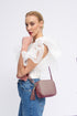 Bolso de bandolera piel con pompón Cristin Primavera Nude