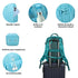 1990s Mochila de viaje cabina expandible para Ryanair 40x25x20-25cm,con bolsa de zapatillas,mochila casual
