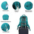 Mochila de viagem de cabine expansível dos anos 90 para Ryanair 40x25x20-25cm, com bolsa para sapatilhas, mochila casual