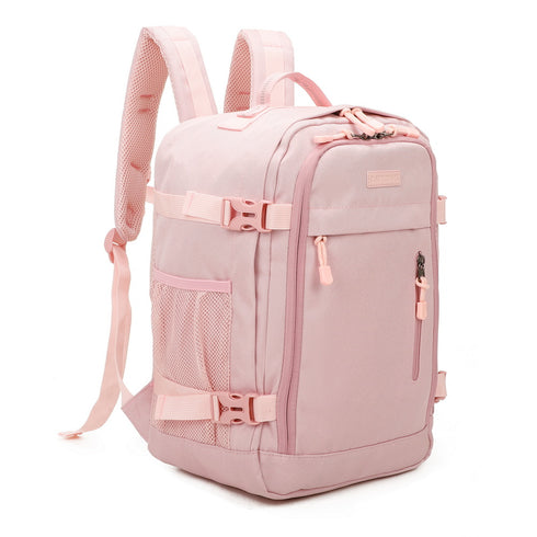 Raykong Mochila de Cabina Ryanair 40x20x25cm (20L) | Mochila de Viagem Impermeável para Avião | Bagagem de Mão Resistente | Mochila para Caminhadas | Escola | Trabalho - Rosa