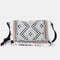 Bolso de bandolera para mujer de lona étnica negro Asya