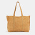 Bolso shopper para mujer de piel para personalizar con tachuelas marrón claro Alexandra