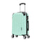 RAYKONG Mala de Viagem Média ABS 66x43x25cm | 71L | 24 Polegadas | até 23kg semirrígidas - Menta