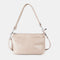 Bolso bandolera de piel para mujer con asa corta rosa claro Martina
