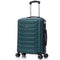 RAYKONG Mala de Cabine 55x40x20cm Policarbonato (40L) Semirrígida Trolley Pequena Bagagem de Mão 4 Rodas Giratórias 360º Fecho Numérico - Verde