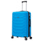 RAYKONG Maleta Grande Expandible ABS+Policarbonato 75x49x31cm - 33.50cm Extendido | 114L - 123L | 28 Pulgadas | 25kg semirígidas candado combinación - Turquesa