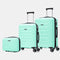 Conjunto de 3 Maletas|Neceser 29x35x16.50cm|Maleta Cabina ABS+PC 55x40x20cm|Mediana Expandible 20kg-23kg - 66x45x27.50-30cm | Menta