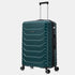 RAYKONG Mala Média Expansível ABS+Policarbonato 66x45x27.50cm - 30cm Expandida | 82L - 90L | 24 Polegadas |23kg semirrígida cadeado de combinação - Verde