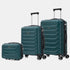 Conjunto de 3 Maletas|Neceser 29x35x16.50cm|Maleta Cabina ABS+PC 55x40x20cm|Mediana Expandible 20kg-23kg - 66x45x27.50-30cm | Verde