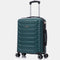 RAYKONG Maleta de Cabina 55x40x20cm Policarbonato (40L) semirígida Trolley pequeño Equipaje de Mano 4 Ruedas giratorios a 360º Cierre numérico- Verde