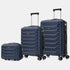 Conjunto de 3 Maletas|Neceser 29x35x16.50cm|Maleta Cabina ABS+PC 55x40x20cm|Mediana Expandible 20kg-23kg - 66x45x27.50-30cm | AzulMarino