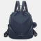 Mochila antirrobo Impermeable para mujer (14.80L) | Mochila Convertible en bolso con pompón y asa desmontable de adorno Azul Marino