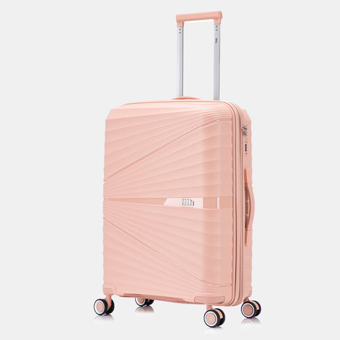 Mala Média extensível anos 90 65cm - Chocolate (Rosa Claro)