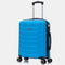 RAYKONG Maleta de Cabina 55x40x20cm Policarbonato (40L) semirígida Trolley pequeño Equipaje de Mano 4 Ruedas giratorios a 360º Cierre numérico- Turquesa