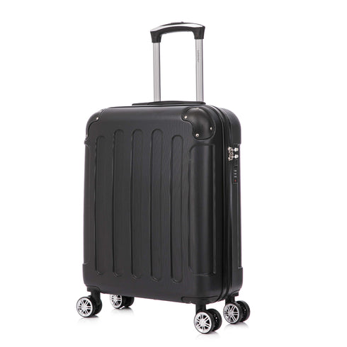 Raykong Maleta Cabina ABS 55x40x20cm (44L) Maxima aprovechamiento de espacio - 20 Pulgadas - Negro