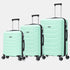 Raykong Juego de maletas 3 piezas | Maleta Cabina 55cm | Mediana Expansible 65cm | Grande Expansible 75cm - Watt (Menta)