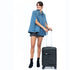 Maleta de cabina 55x38x22 cm (44L) Polipropileno - Candado Incrustado - 20 Pulgadas - Negro - Bass