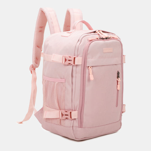 Raykong Mochila de Cabina Ryanair 40x20x25cm (20L) | Mochila de Viagem Impermeável para Avião | Bagagem de Mão Resistente | Mochila para Caminhadas | Escola | Trabalho - Rosa