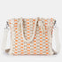 Bolso de rafia trenzado para mujer naranja Anastasia