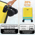 Maleta de Cabina ABS 40x30x20(24L)| Capacidad Máxima| Equipaje de Mano con Ruedas Desmontables para Ryanair | Vueling | EasyJet - Amarillo