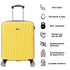 Raykong Maleta Cabina ABS 55x40x20cm (44L) - 20 Pulgadas Amarillo - Waves