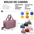 Raykong Bolsa de cabina convertible en mochila 40x20x25cm Ryanair 10kg equipaje de mano bolso de cabina Vueling morado