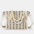 Bolso de rafia trenzado para mujer negro Anastasia