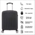 Raykong Maleta Cabina ABS 55x40x20cm (44L) Maxima aprovechamiento de espacio - 20 Pulgadas - Negro