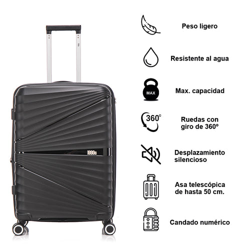 1990s Maleta Grande extensible 75cm Choco Negro