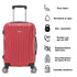 Raykong Conjunto de maletas de viaje de 4 piezas Neceser(29cm)/55cm/68cm/78cm ABS Waves - Rojo