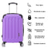Maleta Cabina ABS 55x40x20cm 44L - 20 Pulgadas Morado - Marina