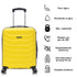 Conjunto de 3 Maletas|Neceser 29x35x16.50cm|Maleta Cabina ABS+PC 55x40x20cm|Mediana Expandible 20kg-23kg - 66x45x27.50-30cm | Amarillo
