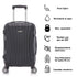 Raykong Conjunto de maletas de viaje de 4 piezas Neceser(29cm)/55cm/68cm/78cm ABS Waves - Negro