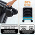 Maleta de Cabina ABS 40x30x20(24L)| Capacidad Máxima| Equipaje de Mano con Ruedas Desmontables para Ryanair | Vueling | EasyJet - Negro