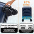 Maleta de Cabina ABS 40x30x20(24L)| Capacidad Máxima| Equipaje de Mano con Ruedas Desmontables para Ryanair | Vueling | EasyJet - Azul Marino