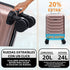 Maleta de Cabina ABS 40x30x20(24L)| Capacidad Máxima| Equipaje de Mano con Ruedas Desmontables para Ryanair | Vueling | EasyJet - Rosa Dorado