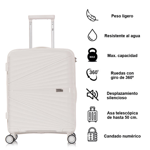 1990s Maleta Grande Extensible 75cm - Choco (Blanco)