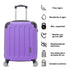 Raykong Maleta Cabina ABS 55x40x20cm (44L) Maxima aprovechamiento de espacio - 20 Pulgadas - Morado