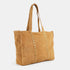 Bolso shopper para mujer de piel para personalizar con tachuelas marrón claro Alexandra