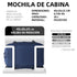 Mochila de Cabine Raykong Ryanair 40x20x25cm (20L) Azul-marinho