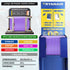 Maleta de Cabina ABS 40x30x20(24L)| Capacidad Máxima| Equipaje de Mano con Ruedas Desmontables para Ryanair | Vueling | EasyJet - Morado