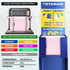 Maleta de Cabina ABS 40x30x20(24L)| Capacidad Máxima| Equipaje de Mano con Ruedas Desmontables para Ryanair | Vueling | EasyJet - Rosa Claro