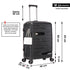 Juego de maletas PP Rígida 3 piezas|Maleta Cabina 55cm|Maleta Mediana 65cm Expandible |Maleta Grande 75cm Expandible |Bass Negro