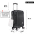 Maleta Cabina 55x39x21cm Policarbonato 45L - 20 Pulgadas Negro - Seda
