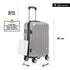 Maleta Cabina 55x39x21cm Policarbonato 45L - 20 Pulgadas Plateada - Seda