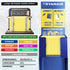 Maleta de Cabina ABS 40x30x20(24L)| Capacidad Máxima| Equipaje de Mano con Ruedas Desmontables para Ryanair | Vueling | EasyJet - Amarillo